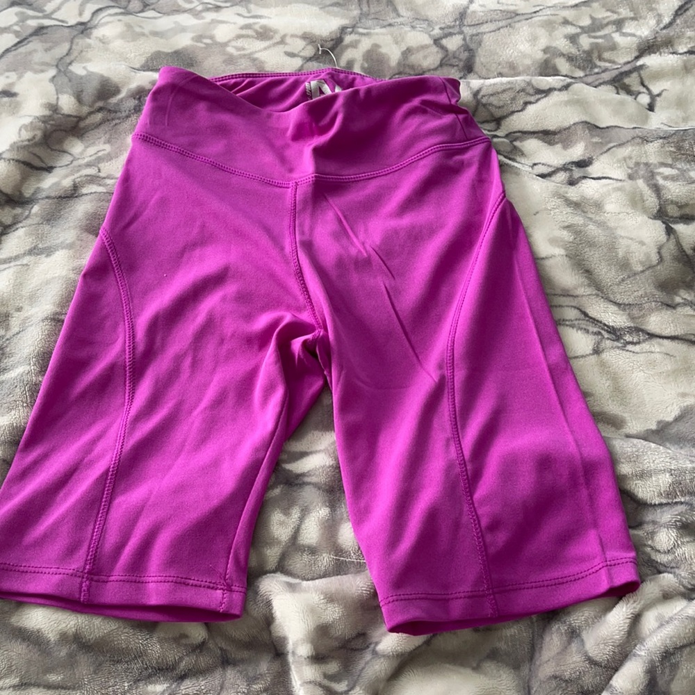 Purple compression pants